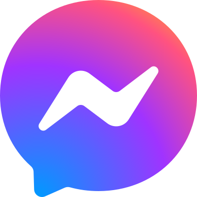 Facebook Messengerのロゴ。.