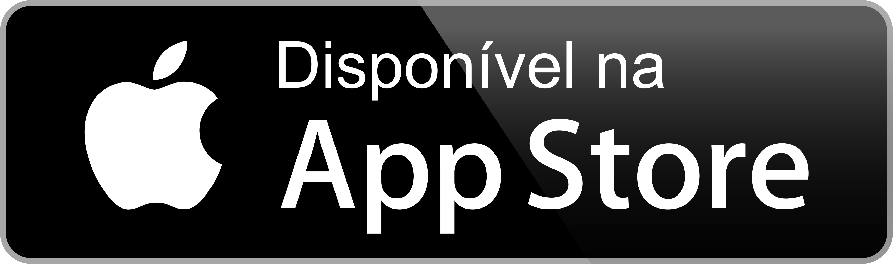 Disponível na App Store botão.