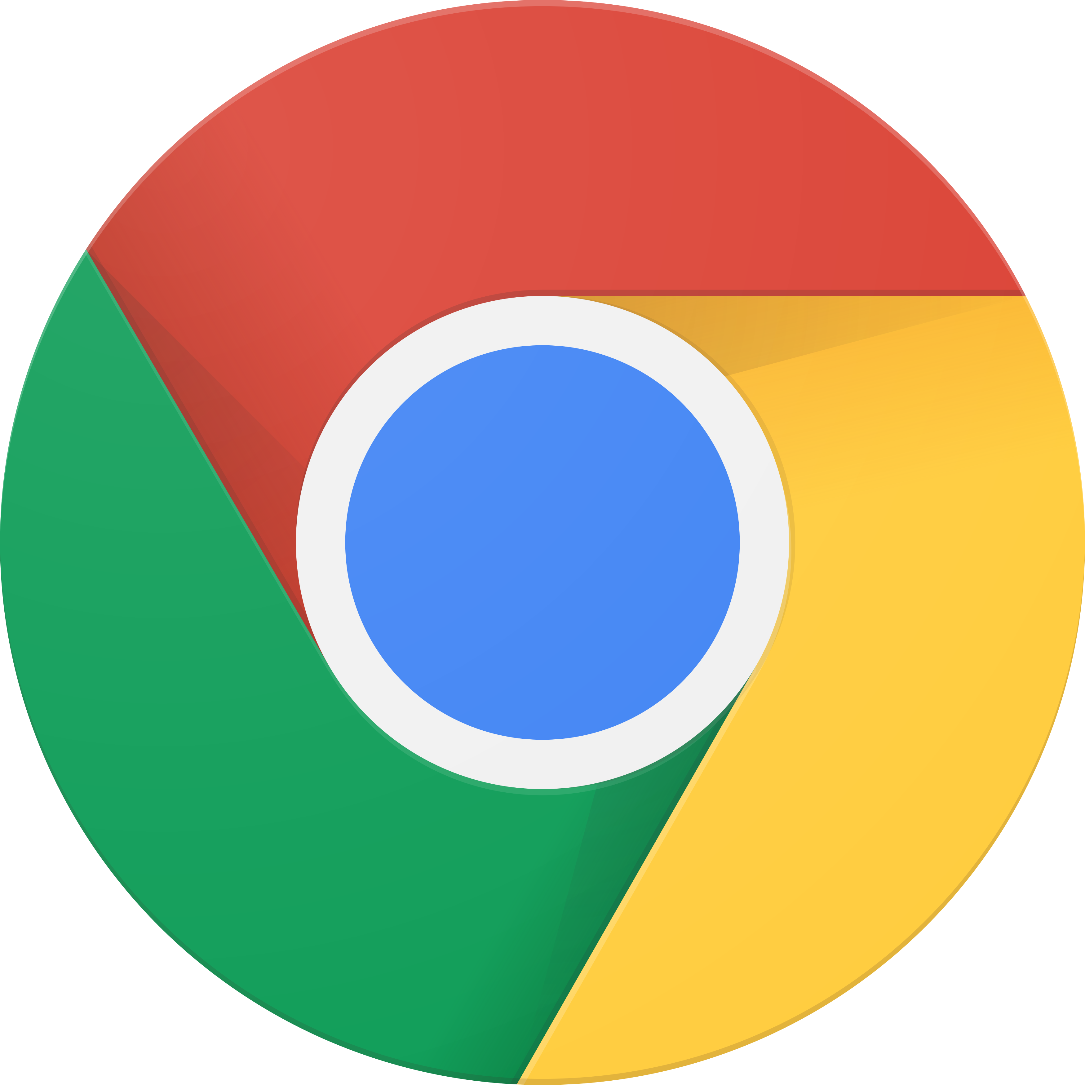 Google Chromeのロゴ。.