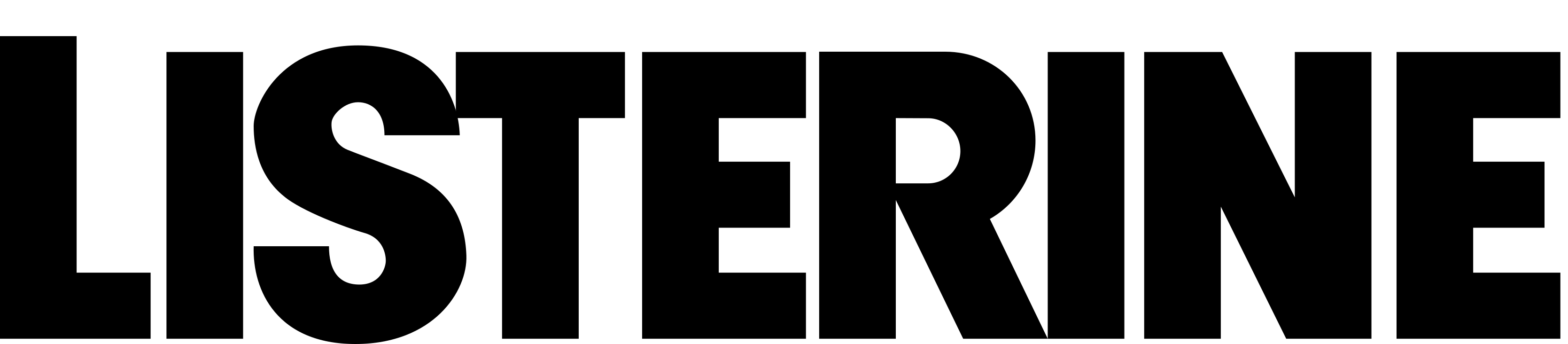 リステリンのロゴ。.