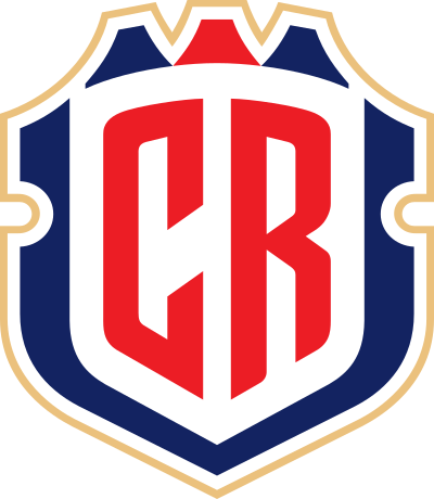 コスタリカ代表サッカーチームのロゴ。.