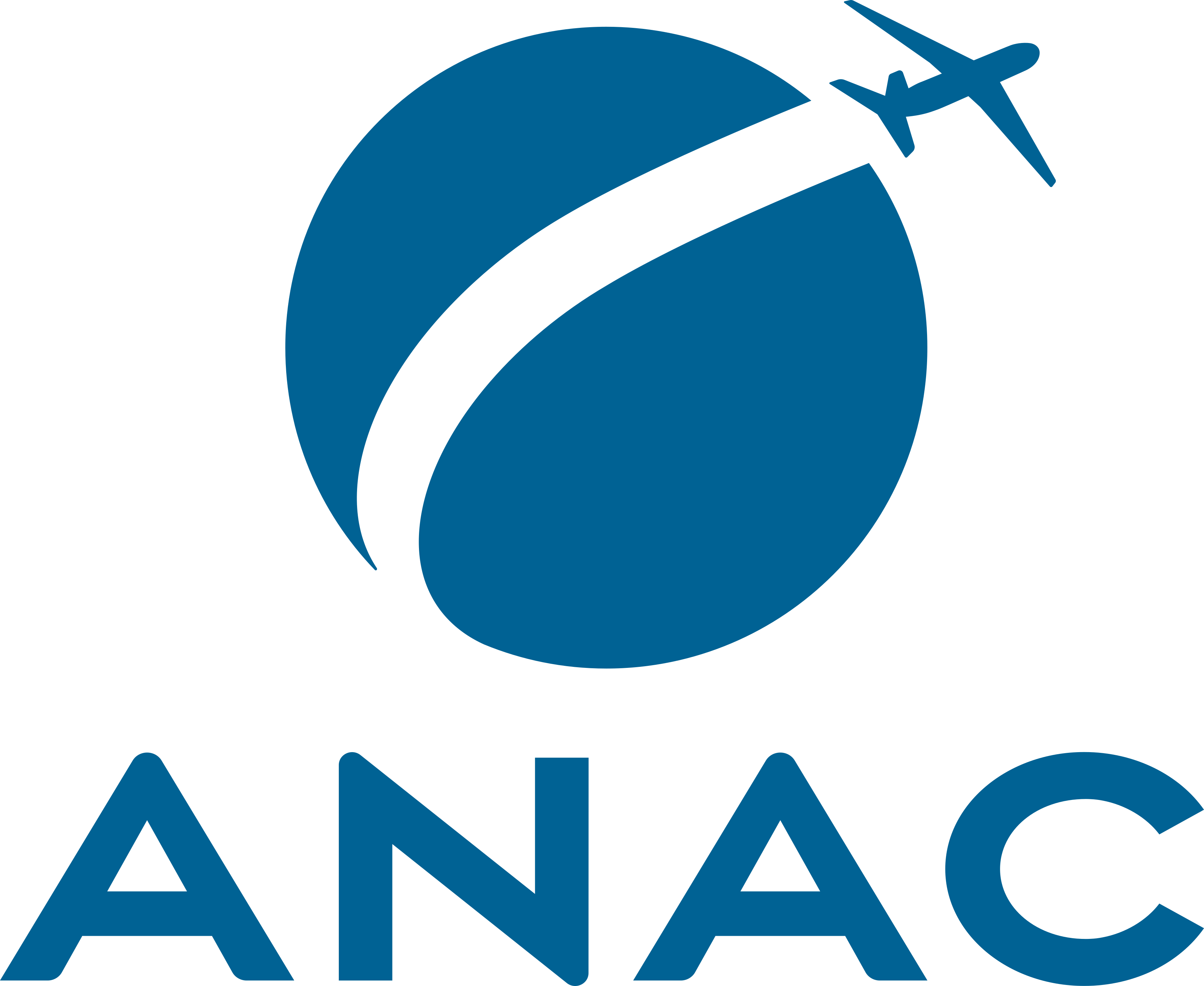 ANACのロゴ。.