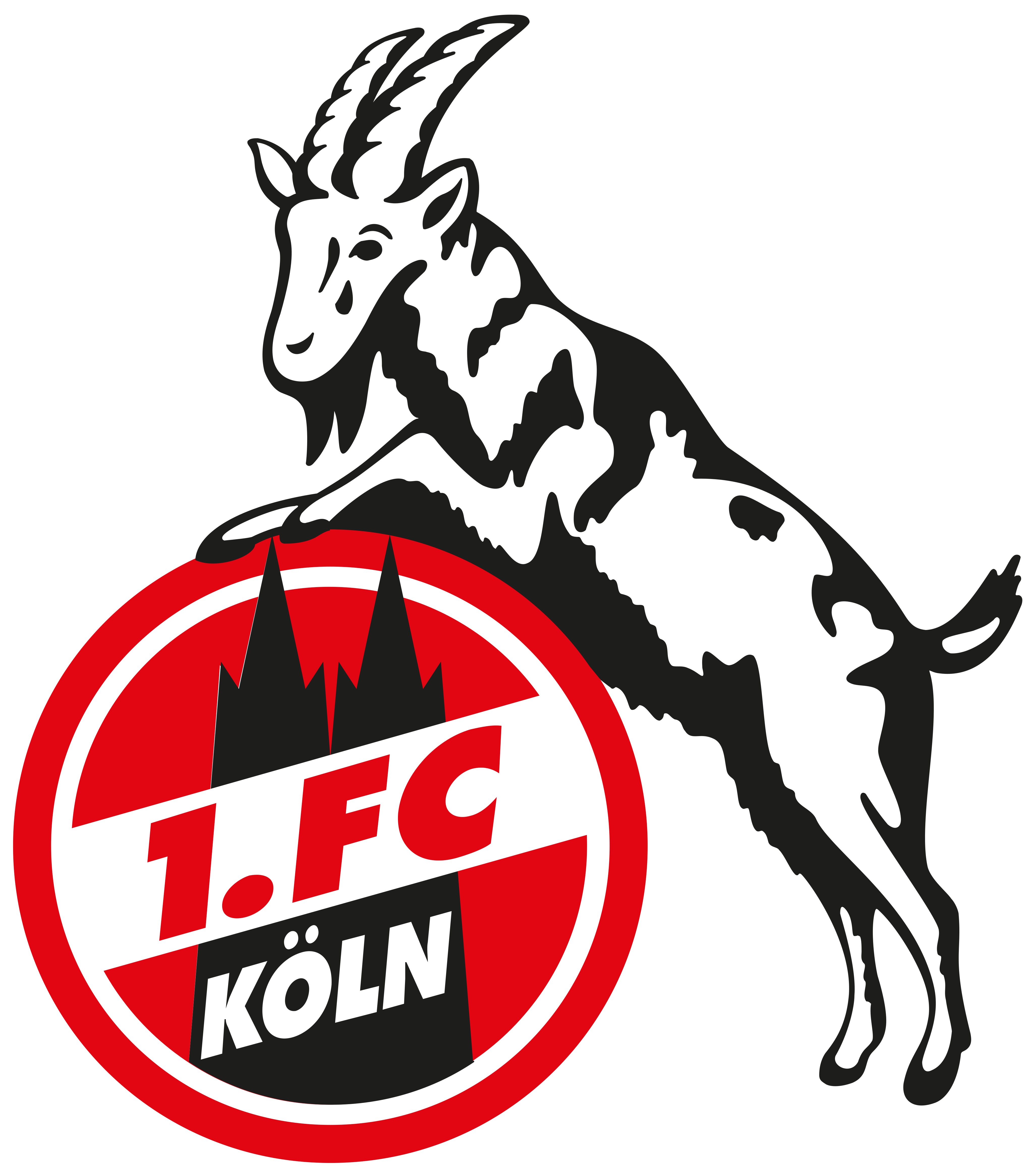 1 FCケルンのロゴ。.