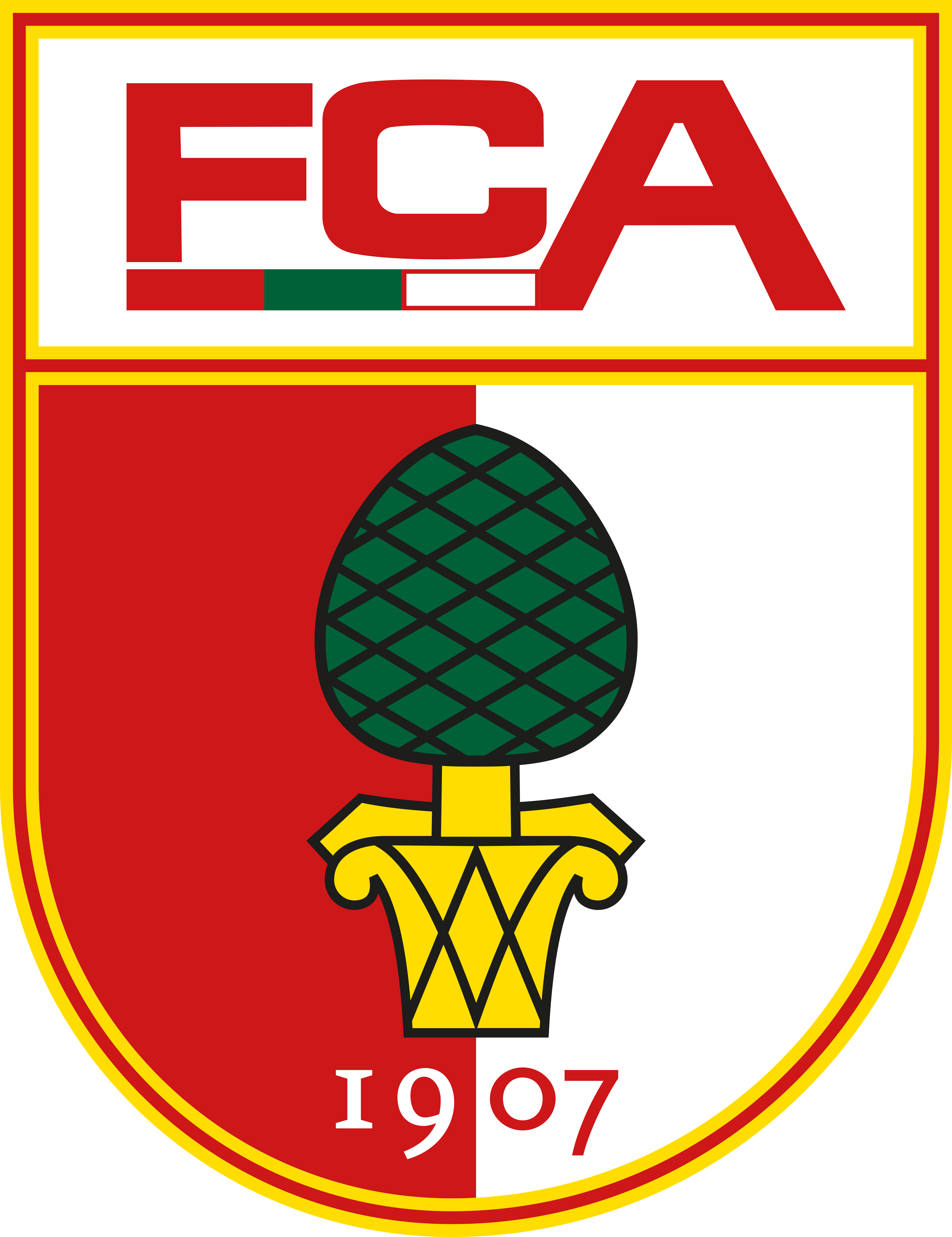 FCアウクスブルクのロゴ。.