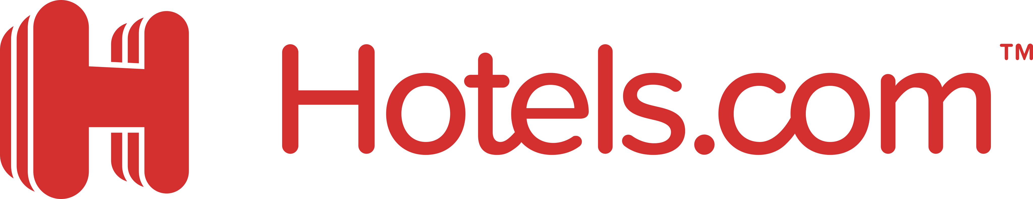 Hotels.comのロゴ。.