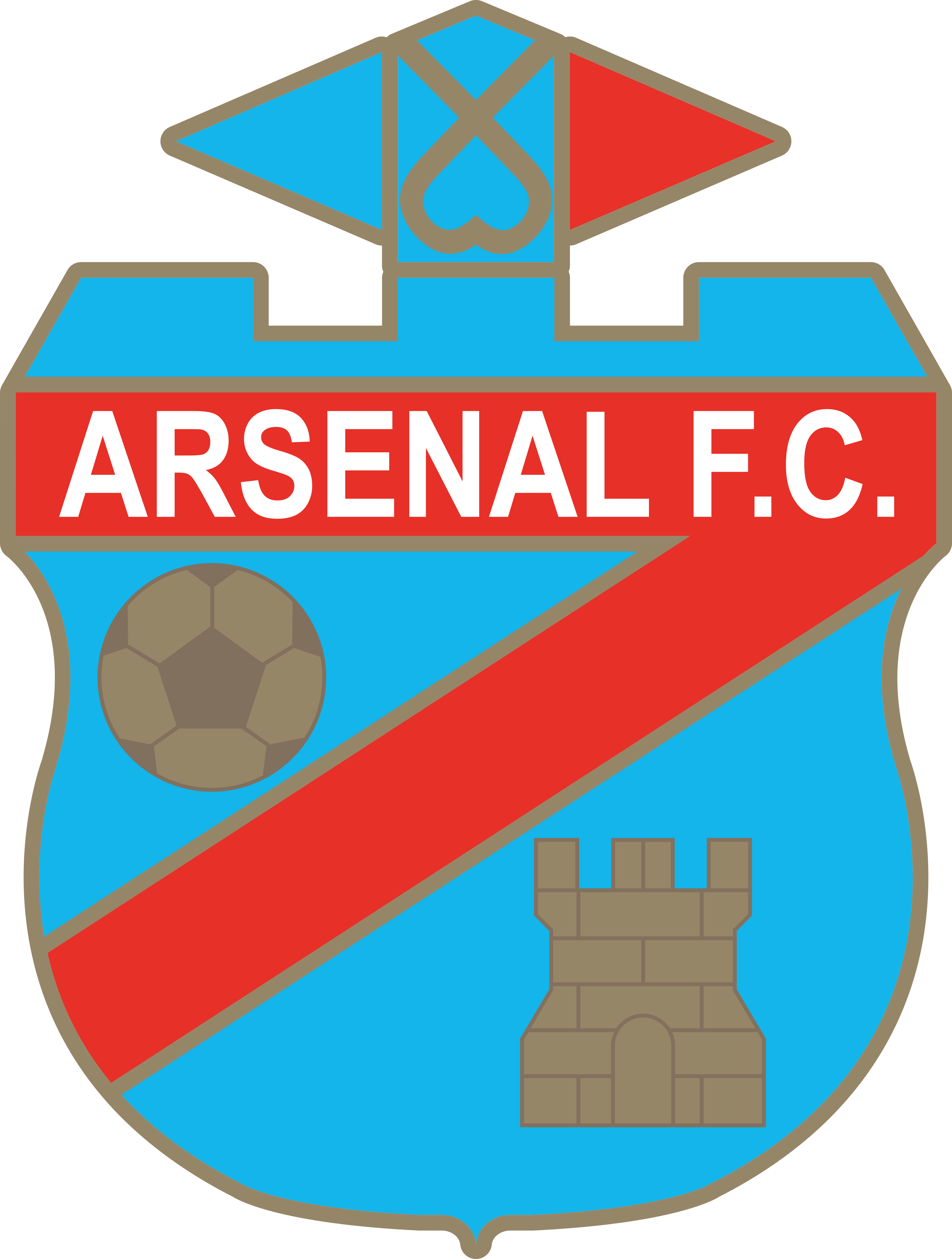 アーセナルFCサランディのロゴ。.