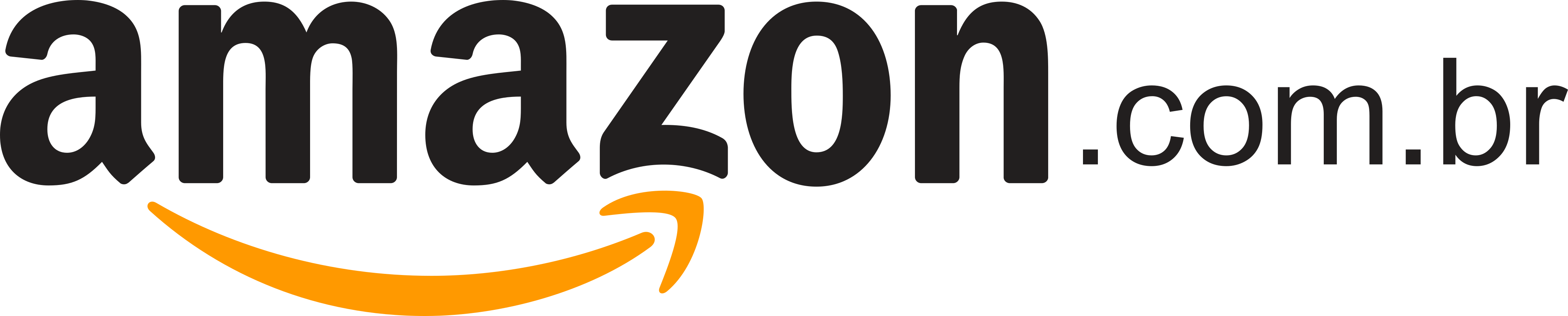 Amazon.com.brのロゴ。.