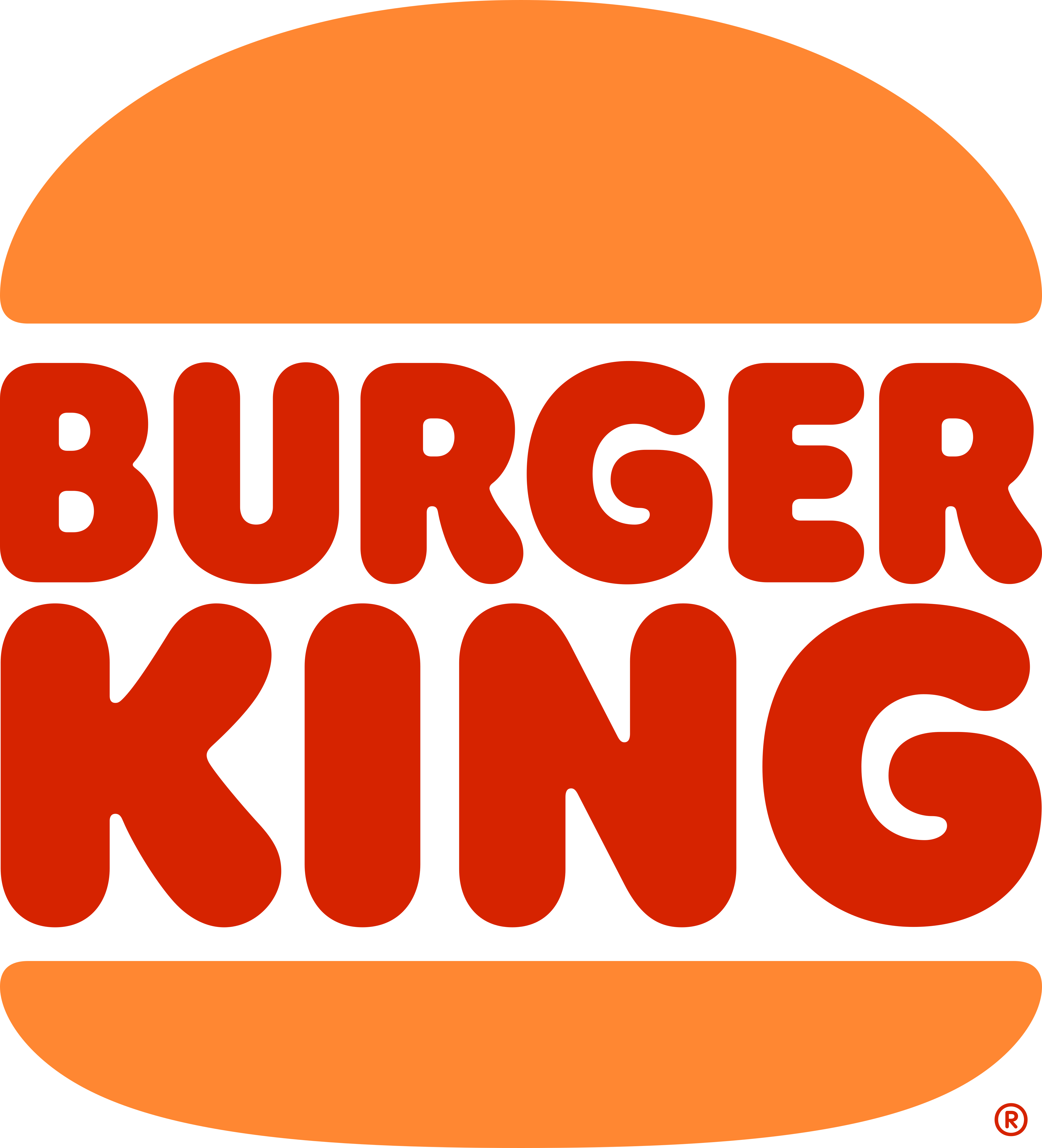 バーガーキングのロゴ。.