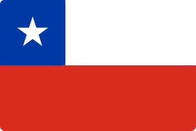 チリの国旗。.