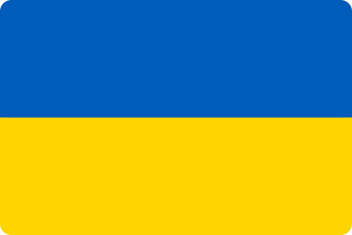 ウクライナの国旗、Ukraine Flag。.
