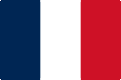 フランス国旗。.