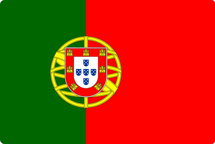 ポルトガルの国旗。.